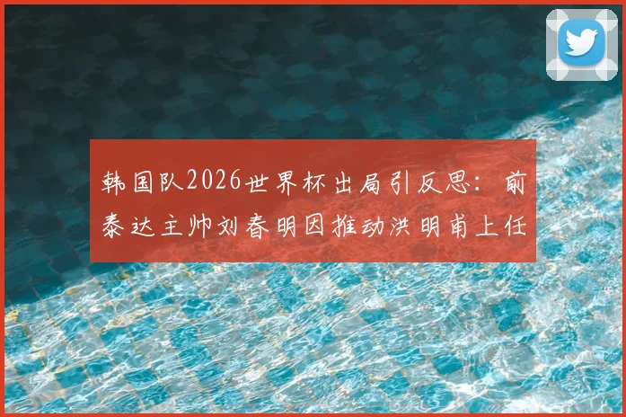 韩国队2026世界杯出局引反思:前泰达主帅刘春明因推动洪明甫上任遭批,韩国足球选帅风波深度剖析